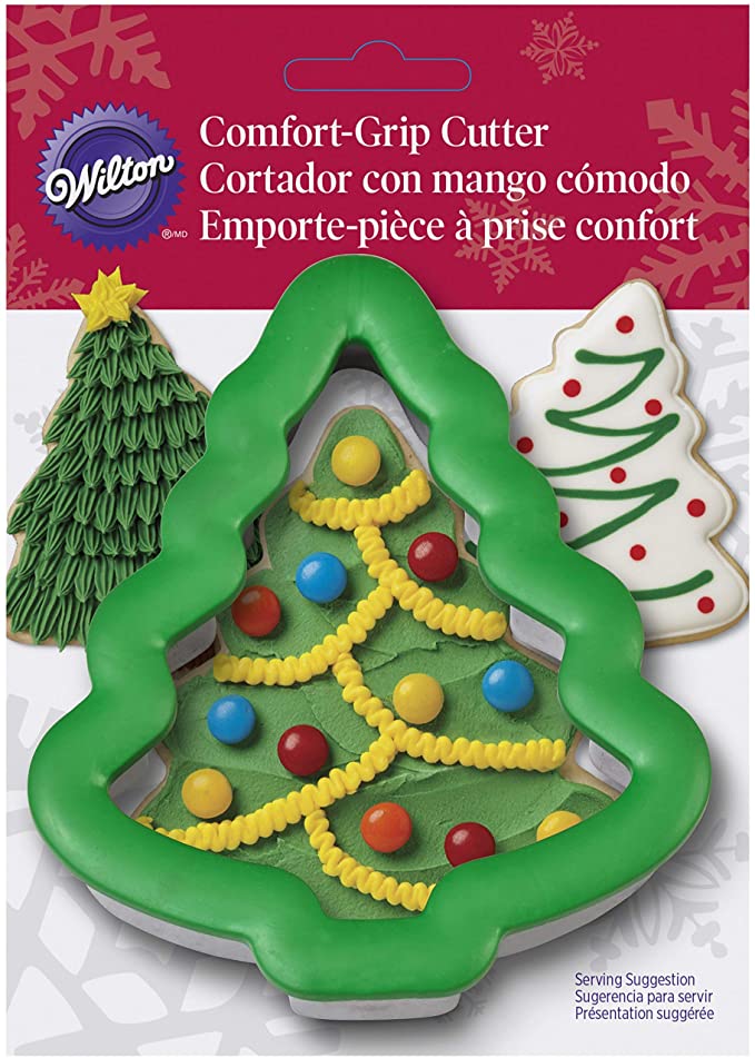 Wilton Christmas Tree Comfort Grip Stainless Steel Cookie Cutter