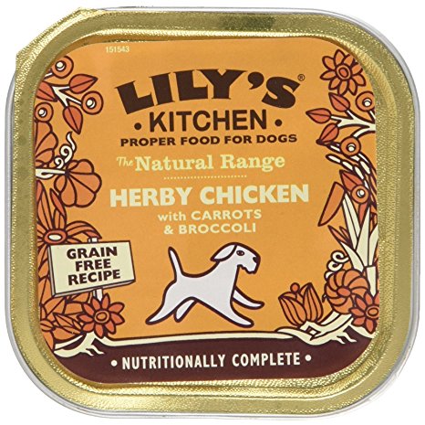 Lily's Kitchen Herby Chicken with Carrots and Broccoli Complete Wet Food for Dogs 150g (Pack of 10)