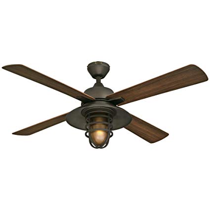 Westinghouse 7204300 Great Falls One-Light 52" ABS Resin Four-Blade Indoor/Outdoor Ceiling Fan, Oil Rubbed Bronze