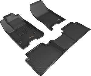 3D MAXpider Custom Fit Kagu Floor Mat (Black) Compatible with Chevrolet Colorado 2023-2024 - Full Set