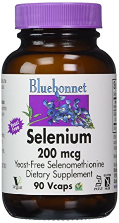 BlueBonnet Selenium Vegetarian Capsules, 200 mcg, 90 Count