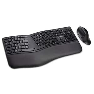 Kensington Pro Fit Ergonomic Wireless Keyboard and Mouse – Black (K75406US)