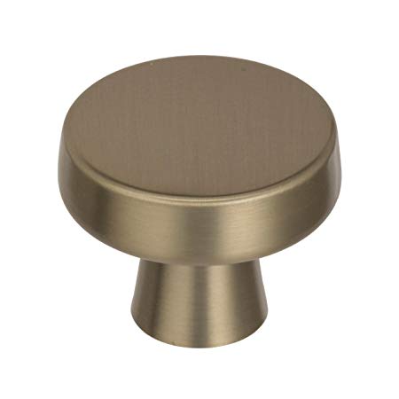 Amerock BP55270BBZ Blackrock 1-5/16" Diameter Cabinet Knob, 1-5/16 inch (33 Millimeter), Golden Champagne