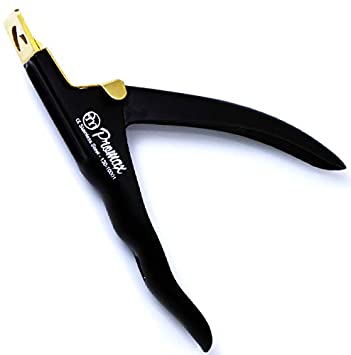 ProMax Acrylic Tip Cutters -Ergonomic Style False Nail Tip Clipper Cutters Trimmers Nail Tips Slicers Manicure & Pedicure Nail Art Tools Stainless Steel With very Attractive Colours (Black & Gold)-130-10001