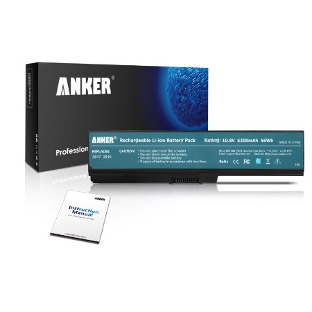 Anker 5200mAh56Wh Laptop Battery for Toshiba PA3817U-1BRS PA3819U-1BRS Toshiba Satellite C655 L600 L675 L675D L700 L745 L750 L750D L755 L755D M640 M645 P745 Series