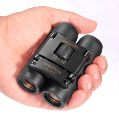 Aurosports 30x60 Folding Binoculars Telescope with Night Vision for outdoor birding, travelling, sightseeing, hunting, etc