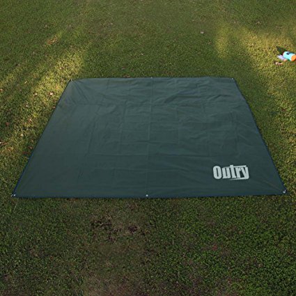 OUTRY Waterproof Multi-Purpose Tarp - Tent Stakes Included - 3 Sizes Available
