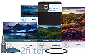 Lee Filters 77mm Special Edition Landscape Kit 1 - FK Holder, 77mm Wide Angle Adapter Ring, Soft Edge Set, Big Stopper, NEW Lee 105mm Slim Landscape Circular Polarizer & Front Accessory Ring, with 2filter cleaning kit