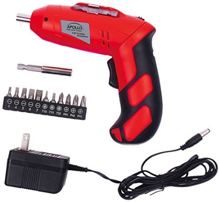 Apollo Precision Tools DT1036 Cordless Rechargeable Screwdriver 48V Red