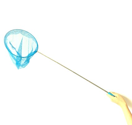 MAGIKON 8-Inch Diameter Retractable Bug Net,Little Fish Butterfly catching Net Colorful