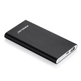 Poweradd Pilot Mini 5000mAh Portable Charger External Battery Pack Power Bank for iPhone 6 Plus 5S 5C 5 4Apple Adapters Not Included Samsung Galaxy S6 S5 S4 Note 4 3 2 HTC One M9 Nokia LG Motorola Nexus other Phones and Tablets - Black