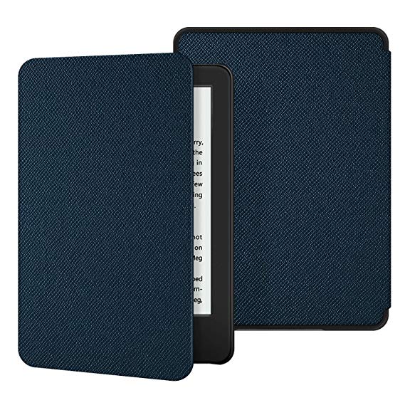 Ayotu Lightweight Case for All-New Kindle 10th Gen 2019 Release - Durable Leather Cover with Auto Wake/Sleep fits Amazon All-New Kindle 2019(Will not fit Kindle Paperwhite or Kindle Oasis) Darkblue