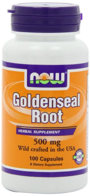 NOW Foods Goldenseal Root 500mg, 100 Capsules