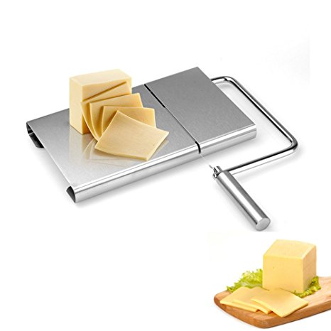 ALPHELIGANCE Home Kitchen Multi-fuctional Stainless Steel Cheese Butter Slicer Cutting Board Baking Tool
