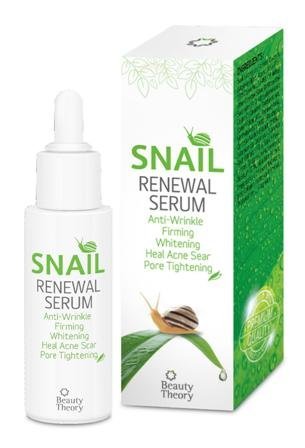 Beauty Theory : Snail Renewal Serum 30ml , Anti - Wrinkle , Firming , Whitening , Heal Acne Scar , Pore Tightening , Premium product Made in Korea