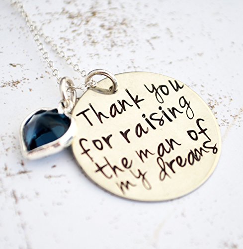 1 in Thank You For Raising the Man of My Dreams Heart Pendant Personalized Necklace - Love it Personalized