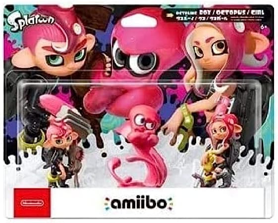 Octoling Triple Pack (Octoling Boy   Octopus   Girl) Amiibo (Splatoon Collection) (Nintendo Switch)