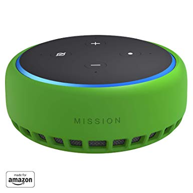 "Made for Amazon" Mission Cables Skin for All-new Echo Dot (3rd Gen) - Irish Green