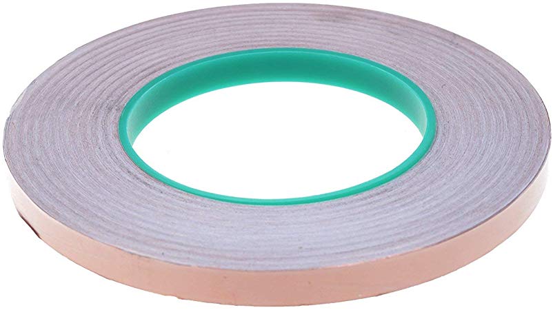 BCP Double Conductive EMI Shielding Copper Foil Tape- 3/8 Inch X 55 Yds.