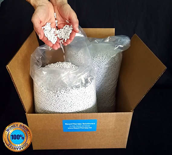 High Density Plastic Pellets for Weighted Blankets, Lap Pads, Toys, Cornhole and Rock Tumbling Media - Non Toxic (BPA Free) and Washer Safe - Choose 5, 10 or 20 lbs