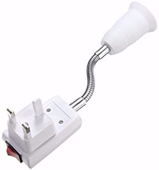 Screw UK Plug In Light Bulb Kit E27 Lamp Fitting Switch Socket Holder