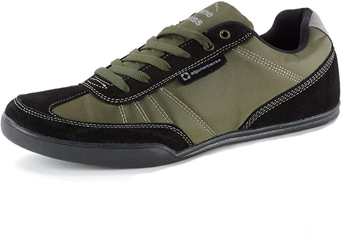 alpine swiss Marco Mens Retro Tennis Shoes Suede Trim Fashion Sneakers