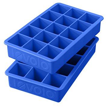 Tovolo Perfect Cube Ice Trays, Capri Blue - Set of 2