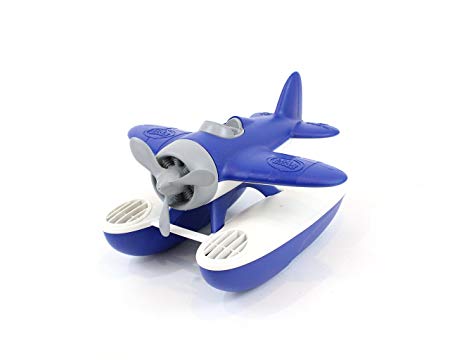 Green Toys Seaplane White Bathtub Toy, Blue, 9.5"X 9"X 5.25"