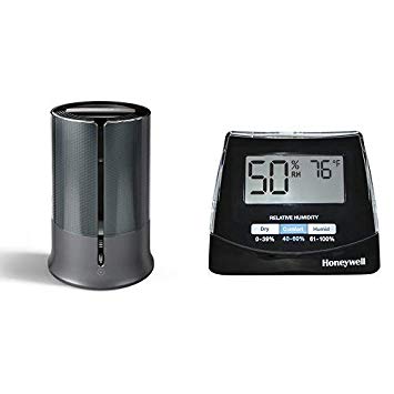 Honeywell Designer Series Cool Mist Humidifier, Black with  Humidity Monitor