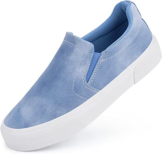 JENN ARDOR Slip On Shoes for Women Fashion Sneakers Memory Foam Cushioned Insole Walking Shoes Women Comfortable Loafers Flats Shoes