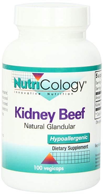 Nutricology Kidney Beef Capsules, 100 Count