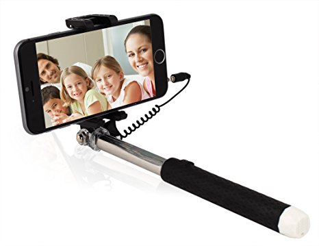 OUCOMI Mini Selfie Stick Battery Free Extendable