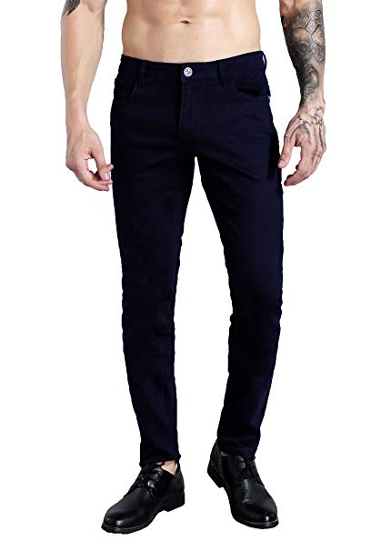 ZLZ Men's Slim Fit Stretch Comfy Fashion Denim Jeans Pants