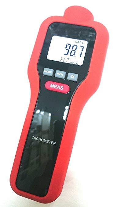 Perfect-Prime TA0522 Contact/Non Contact Digital LCD Laser Photo Tachometer RPM Motor Speed Gauge 2 in 1