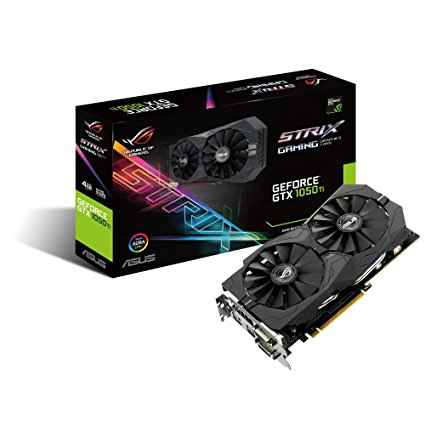 ASUS Geforce GTX 1050 Ti 4GB ROG STRIX HDMI 2.0 DP 1.4 Gaming Graphics Card (STRIX-GTX1050TI-4G-GAMING) Graphic Cards