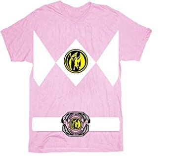 The Power Rangers Pink Rangers Costume Adult T-shirt