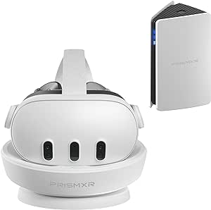 Carina D1 Charging Dock and Puppis S1 PC-VR Streaming Link Air Bridge AX3000 WiFi6 Router Compatible with Meta Quest 3