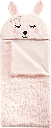 Heritage Kids Bunny Faux Fur Sleeping Bag, Pink, 26 x 60