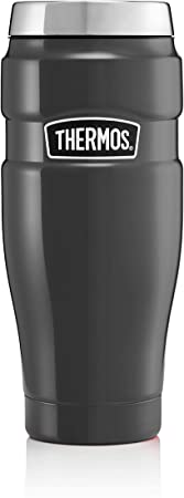 Thermos 105069 Stainless King Travel Tumbler, Gun Metal, 470ml 8.3 x 8.3 x 20 cm