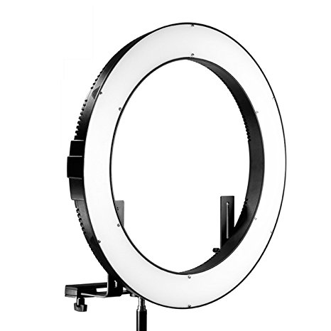 Neewer DVR-160TVC 19 inches Outer 3200-5600K SMD LED Ring Light with 4 Quarters ON/OFF Switch, Dimmer Control and Camera Bracket for Makeup, Portrait Photography and Video Recording