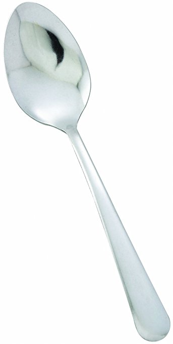 Winco 18/0 Stainless Steel Dinner Spoons, Set of 12, Windsor pattern