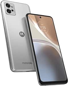Motorola Moto G32 4G LTE 128GB   4GB Unlocked Global (ONLY Tmobile/Metro/Mint/Tello USA Market) 50MP Triple Camera   (Fast Car Charger Bundle) (Satin Silver)