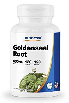 Nutricost Goldenseal Root 600mg, 120 Capsules - Non-GMO, Gluten Free, Veggie Capsules