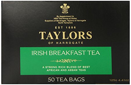 Taylors of Harrogate Irish Breakfast Tea, 50 Count Tea Bags (4.41 oz)