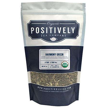 Organic Harmony Green Tea, Loose Leaf Tea, Positively Tea LLC. (1 LB.)