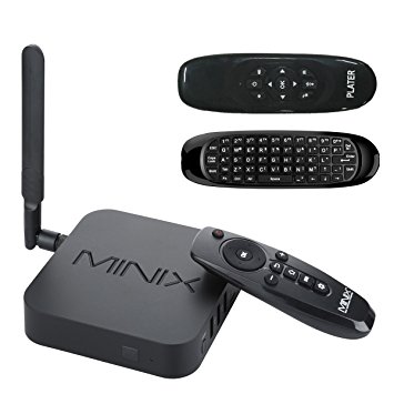 MINIX Neo U1 Smart TV Box with C120 Keyboard Air Mouse, Android Lollipop 5.1.1 Amlogic S905 Quad-core 2G/16G Dual-Band 2x2 MIMO WiFi 1000M/LAN BT4.1