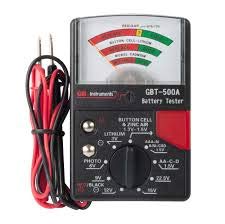 Gardner Bender GBT-500A Analog 1.5 V Button Cell/22.5 Photo/AA/AAA/12 V/9 V/Lantern Cells & More, Leads Battery Tester, Black(2-Pack)