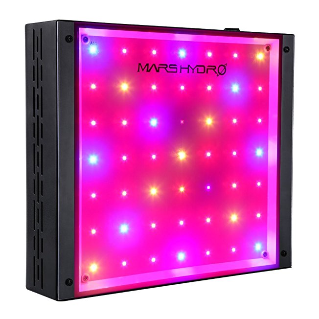 MARSHYDRO ECO 100W LED Grow Light Full Spectrum for Hydroponic Indoor Plants Growing Veg and Flower