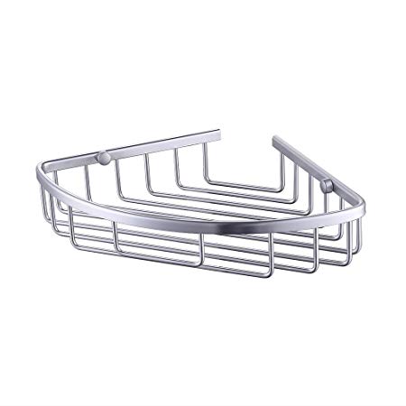 KES Aluminum Tub and Shower Large Corner Basket Wall Mount, A4021A