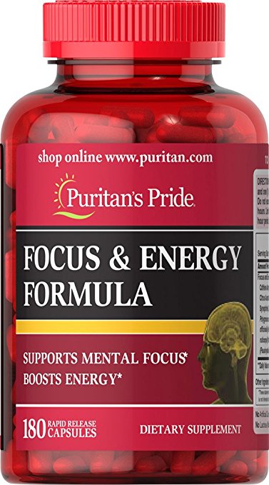 Puritan's Pride Energy & Focus Complex-180 Capsules